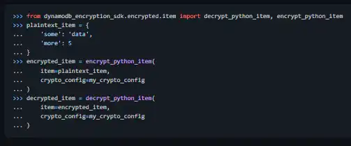 वेब टूल या वेब ऐप Amazon DynamoDB Encryption Client Python डाउनलोड करें