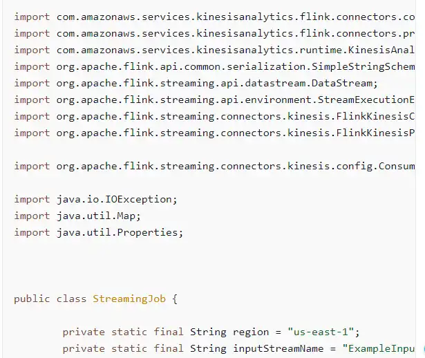 Descărcați instrumentul web sau aplicația web Amazon Kinesis Flink Connectors