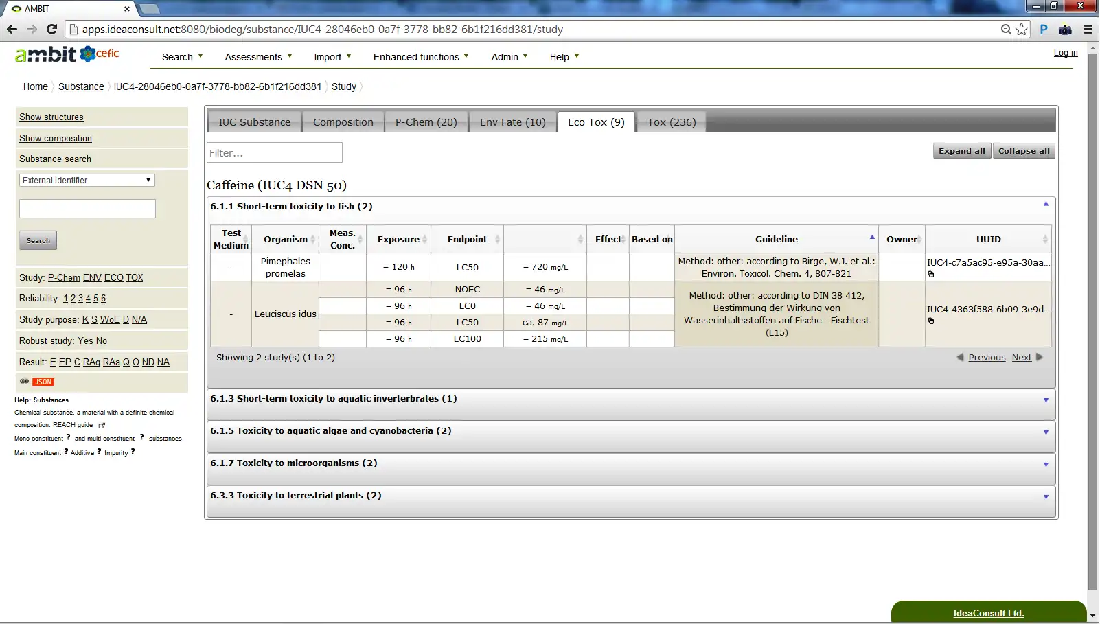 Descărcați instrumentul web sau aplicația web AMBIT:Chemical Structure DBWeb Service pentru a rula online în Linux