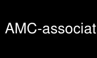 Run AMC-association in OnWorks free hosting provider over Ubuntu Online, Fedora Online, Windows online emulator or MAC OS online emulator