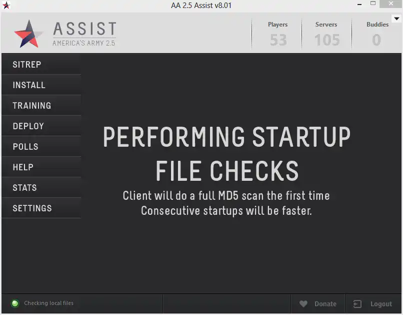 下载 Web 工具或 Web 应用 Americas Army 2.5 Assist 以在 Linux 中在线运行