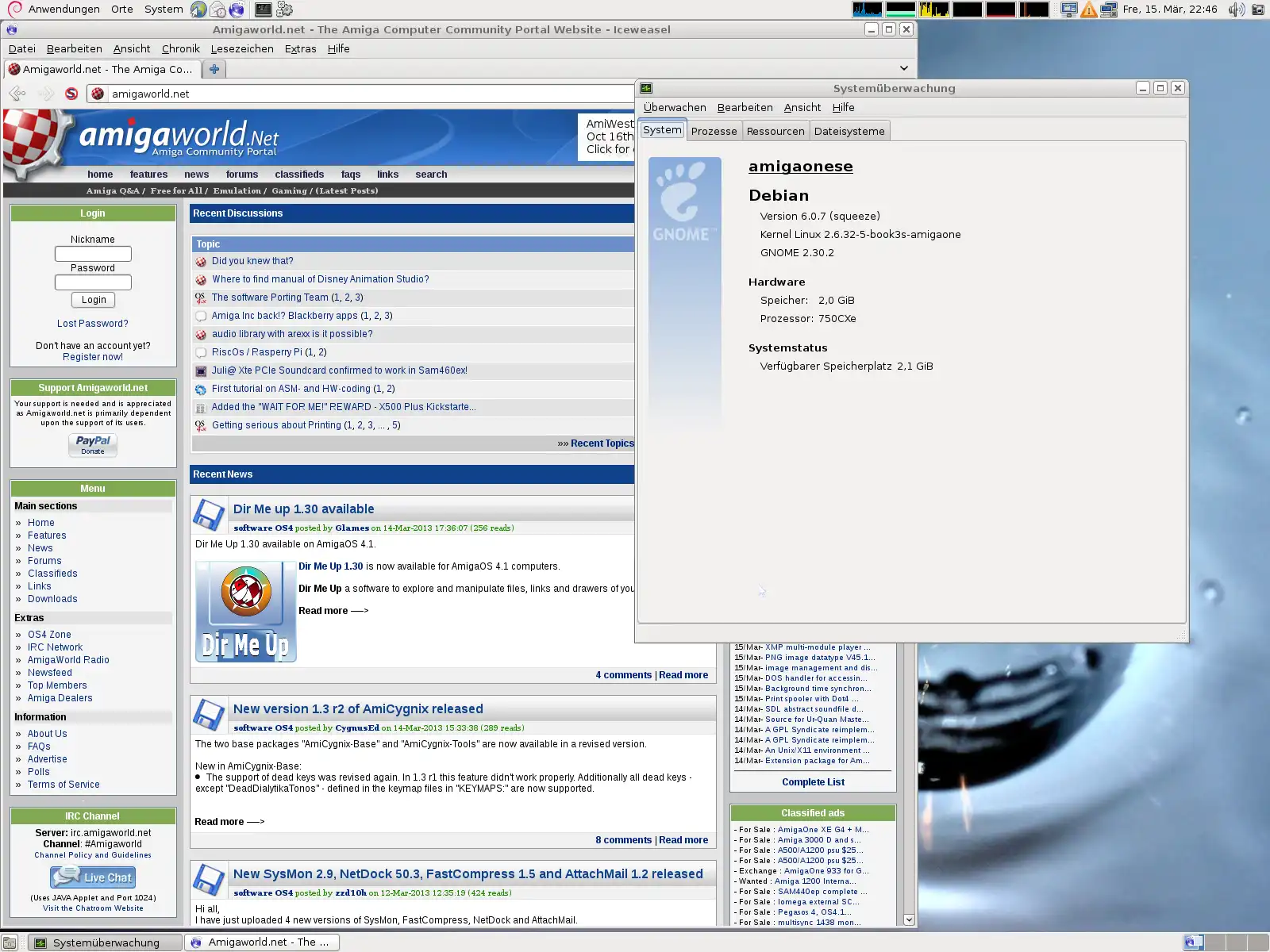 Web-Tool oder Web-App herunterladen AmigaOne/Teron CX/PX Linux-Unterstützung