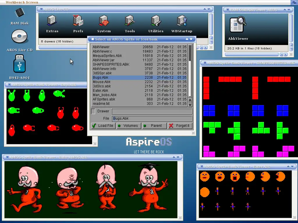 Unduh alat web atau aplikasi web AMOS Sprite Bank Viewer (AROS/MorphOS)