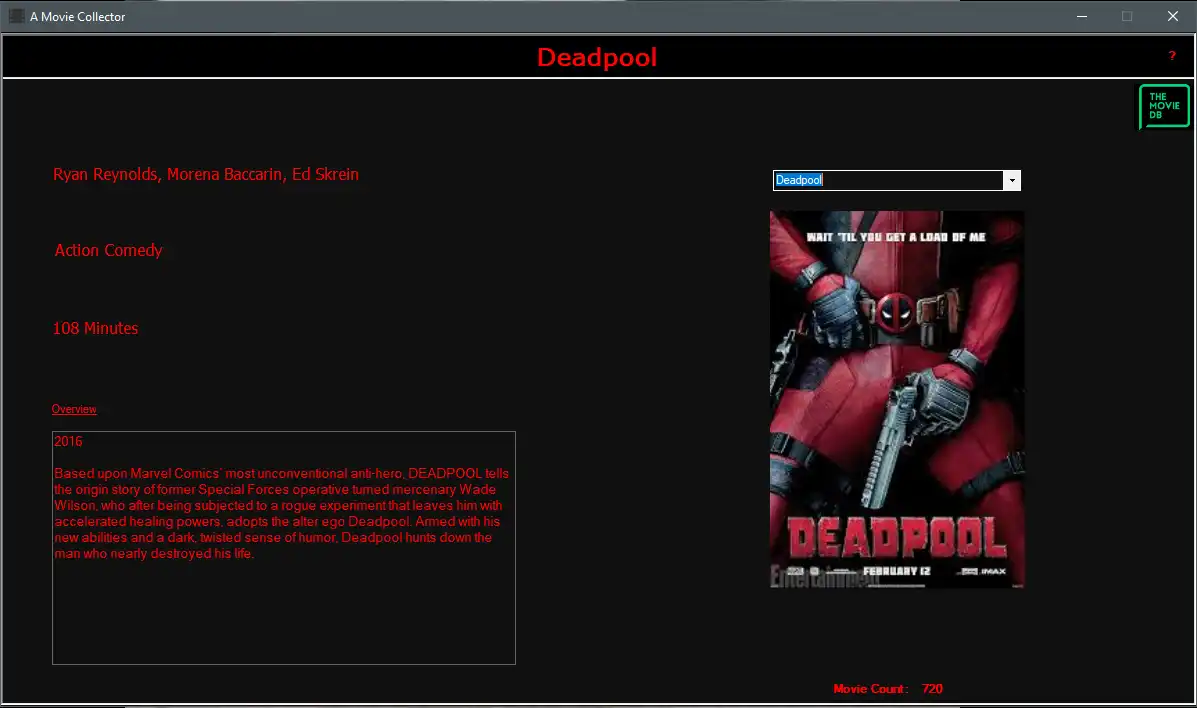 Download web tool or web app A Movie Collector