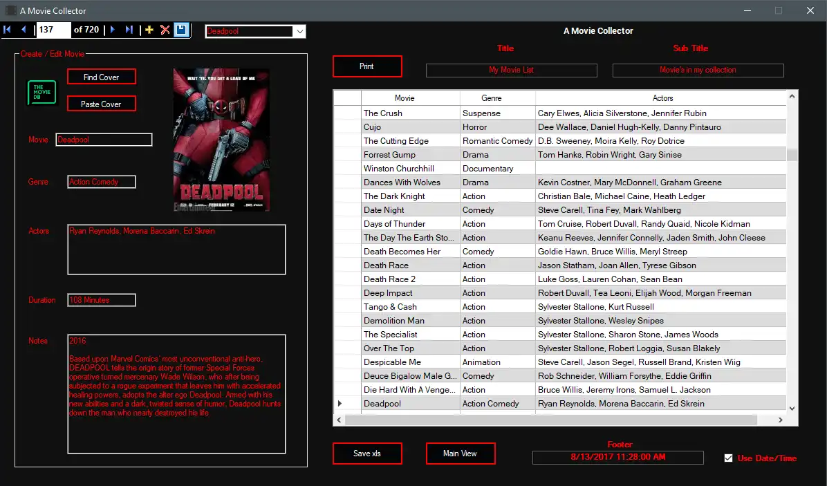 Download web tool or web app A Movie Collector