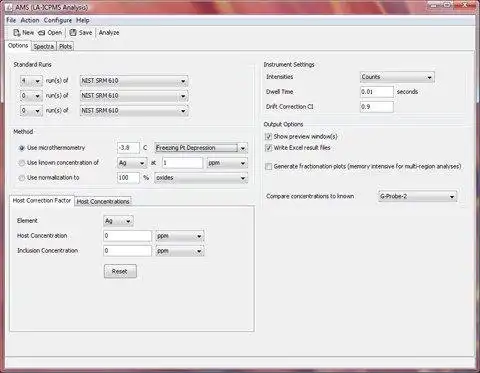 Download web tool or web app AMS Laser Ablation ICPMS Software