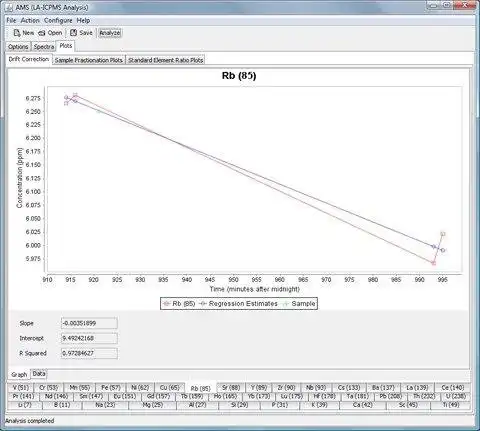 Faça o download da ferramenta da web ou do aplicativo da web AMS Laser Ablation Software ICPMS