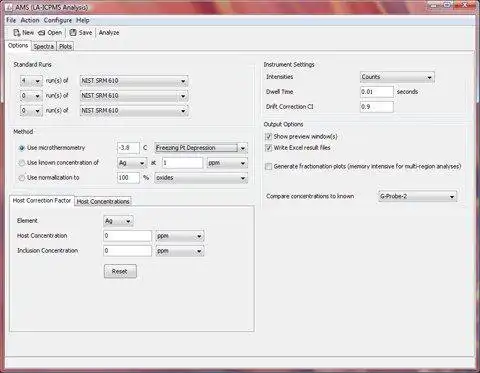 Download web tool or web app AMS Laser Ablation ICPMS Software to run in Windows online over Linux online