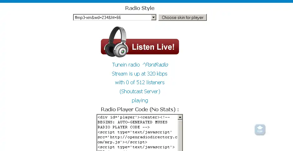 Download web tool or web app AMuses Radio Player