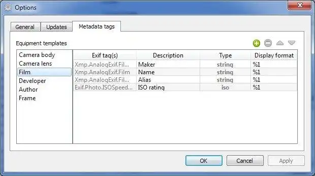 Download webtool of webapp AnalogExif