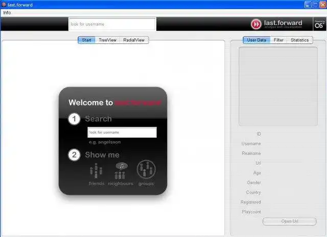 Download web tool or web app Analyze and visualization of lastfm.de