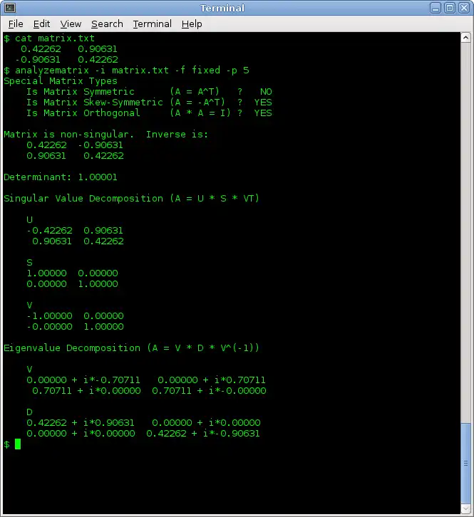 Baixe a ferramenta da web ou o aplicativo da web analyzematrix para rodar no Windows online no Linux online