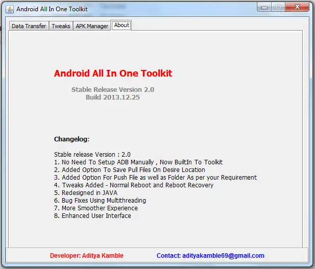 Download web tool or web app Android All In One Toolkit