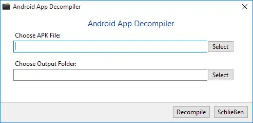 Download web tool or web app Android App Decompiler