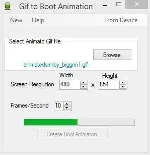 Download web tool or web app Android Boot Animation Manager