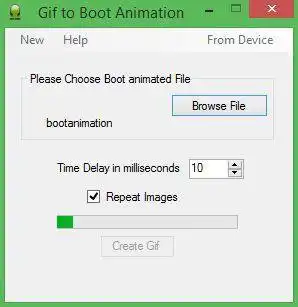 Download web tool or web app Android Boot Animation Manager