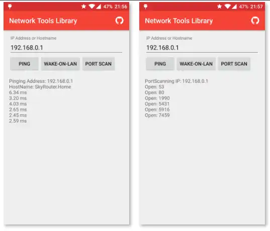 Download webtool of webapp Android Network Tools