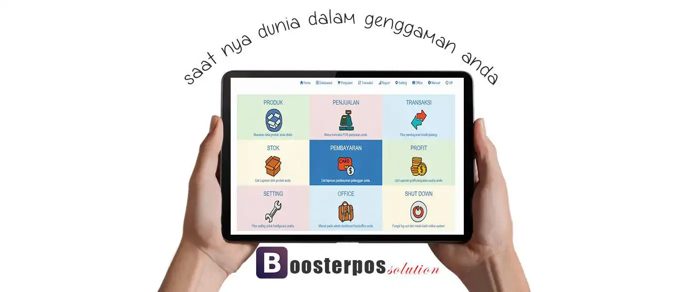 Pobierz narzędzie internetowe lub aplikację internetową Android Toko Boosterpos Shop