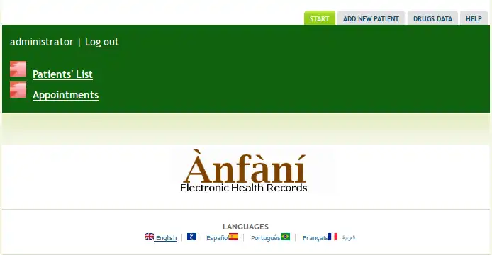 Download web tool or web app Anfani EHR