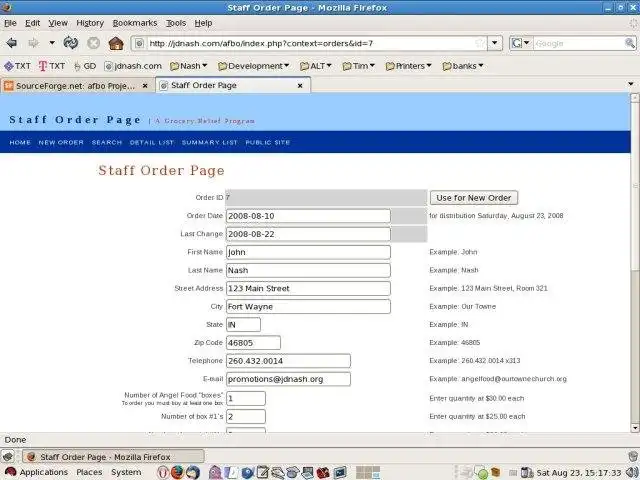 Mag-download ng web tool o web app na Angel Food Host Site Back Office (AFBO)