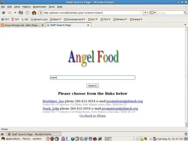 Laden Sie das Web-Tool oder die Web-App herunter. Angel Food Host Site Back Office (AFBO)