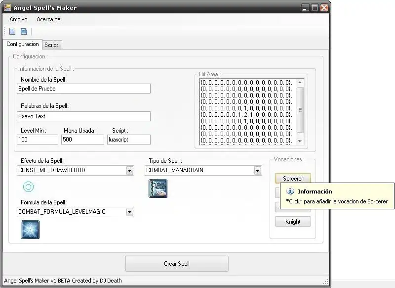 Download web tool or web app Angel Spell Maker