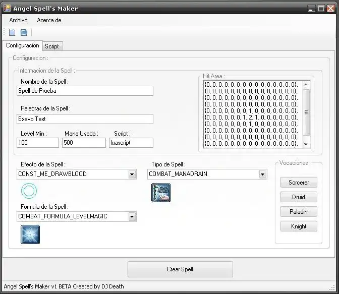 Download web tool or web app Angel Spell Maker