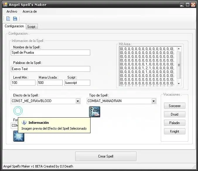 Download web tool or web app Angel Spell Maker