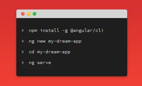 Download web tool or web app Angular CLI