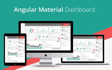Завантажте веб-інструмент або веб-додаток Angular Material Dashboard