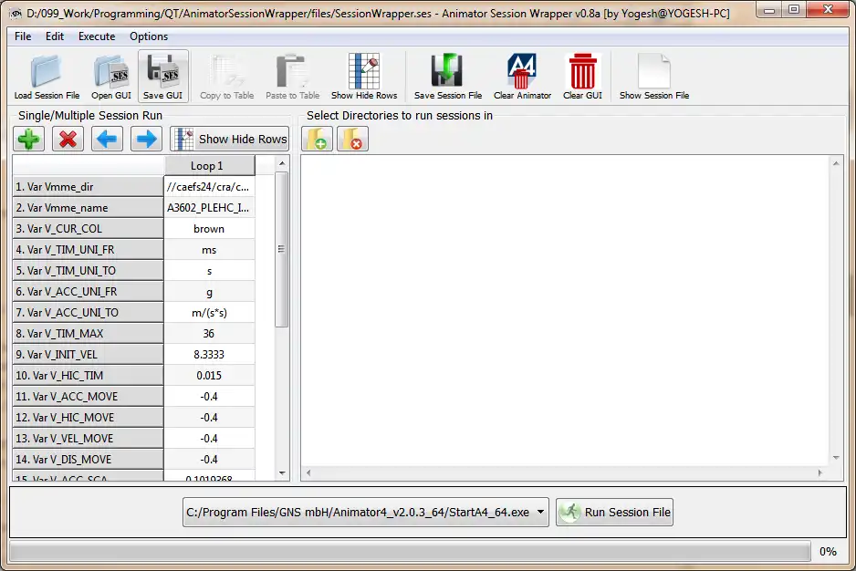 Download web tool or web app Animator Session Wrapper to run in Windows online over Linux online
