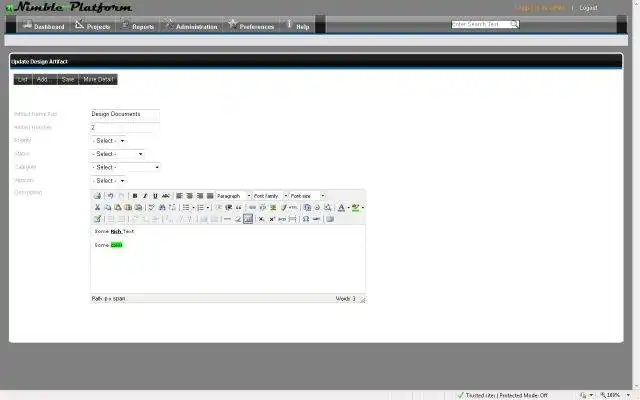 Download webtool of webapp van een Nimble Platform