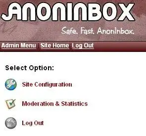 Завантажте веб-інструмент або веб-програму AnonInbox