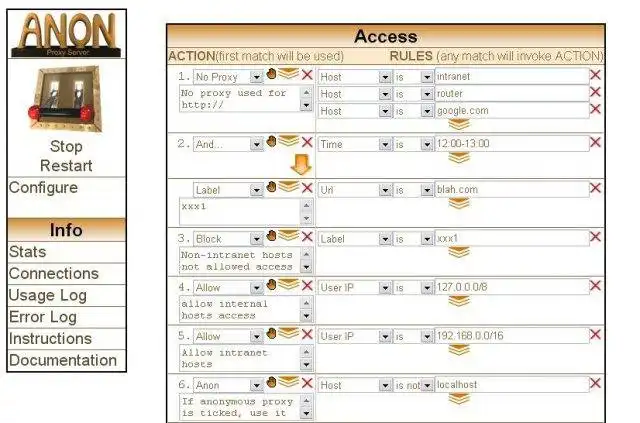 Laden Sie das Webtool oder die Web-App Anon Proxy Server herunter