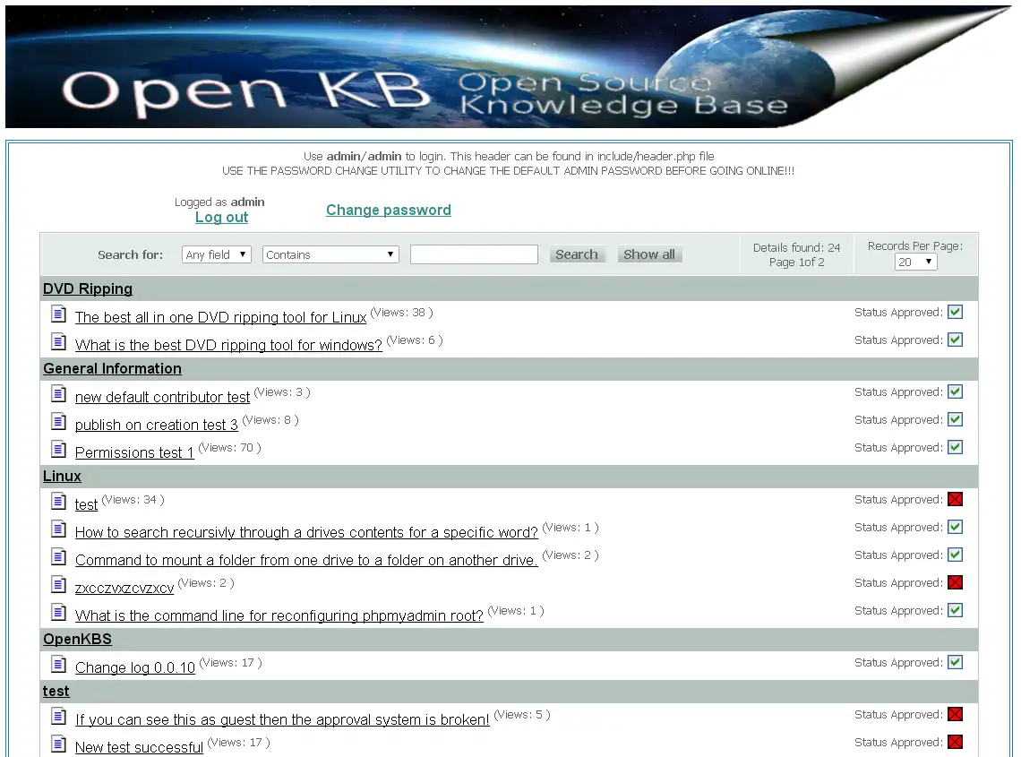 Download web tool or web app An Open Source Knowledge Base System