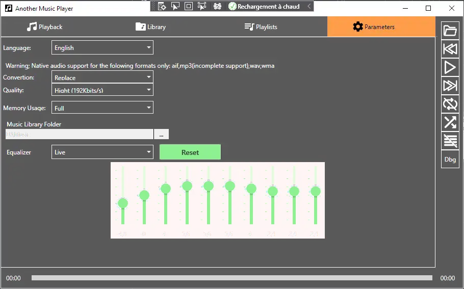 Download web tool or web app Another Music Player