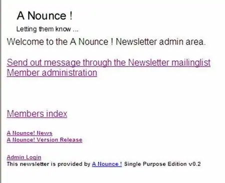Завантажте веб-інструмент або веб-програму A Nounce!