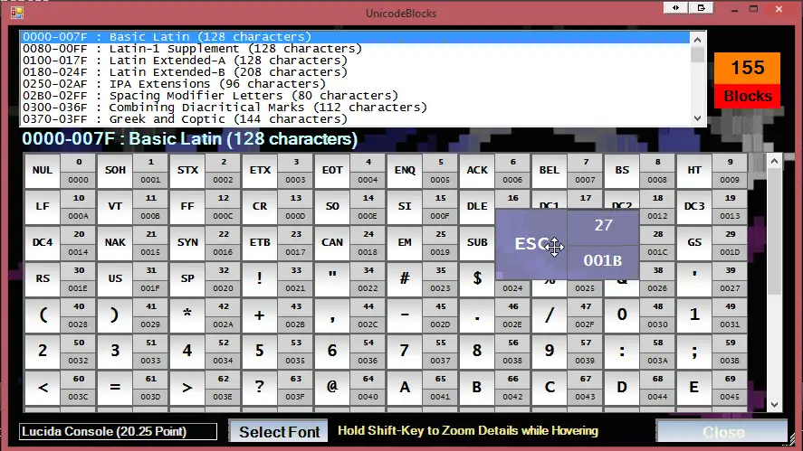 Download web tool or web app ANSI/ASCII Converter