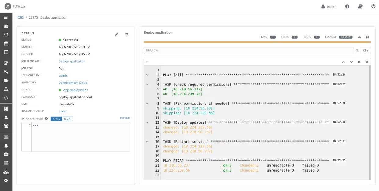 Web aracını veya web uygulamasını indirin Ansible