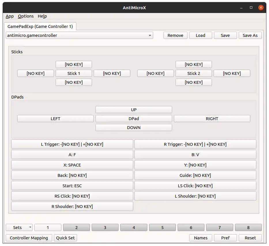 Mag-download ng web tool o web app na AntiMicroX