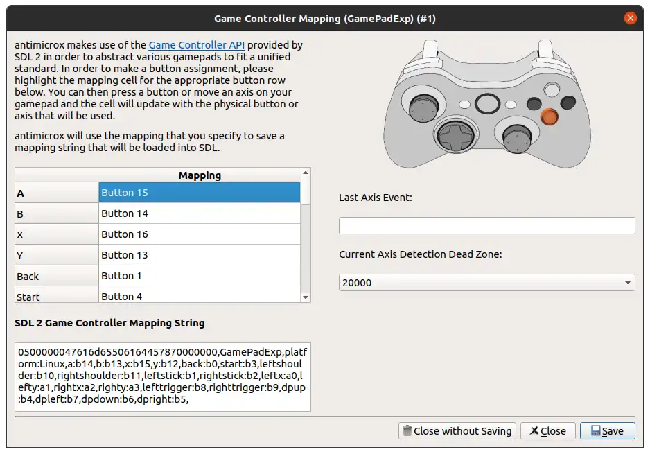 Download web tool or web app AntiMicroX