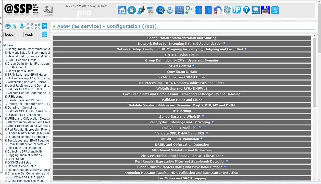 Laden Sie das Web-Tool oder die Web-App herunter Anti-Spam-SMTP-Proxy-Server