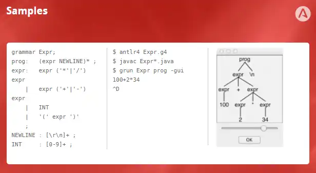 Scarica lo strumento web o l'app web ANTLR