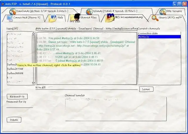 Download web tool or web app ANts P2P