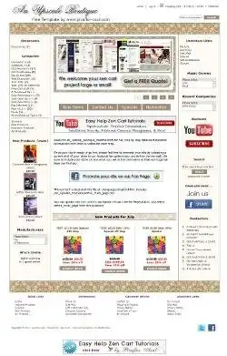 Télécharger un outil Web ou une application Web Un modèle de panier Zen Boutique haut de gamme