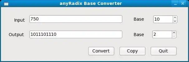 Загрузите веб-инструмент или веб-приложение anyRadix