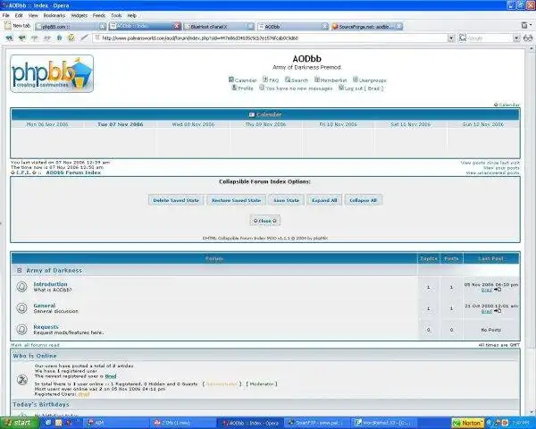 Download web tool or web app aodBB