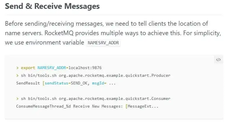 Download web tool or web app Apache RocketMQ