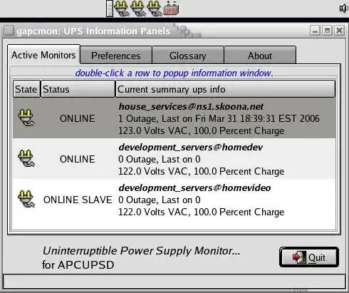 Descargue la herramienta web o la aplicación web Apcupsd UPS control software