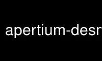 Führen Sie apertium-desmediawiki im kostenlosen OnWorks-Hosting-Provider über Ubuntu Online, Fedora Online, Windows-Online-Emulator oder MAC OS-Online-Emulator aus